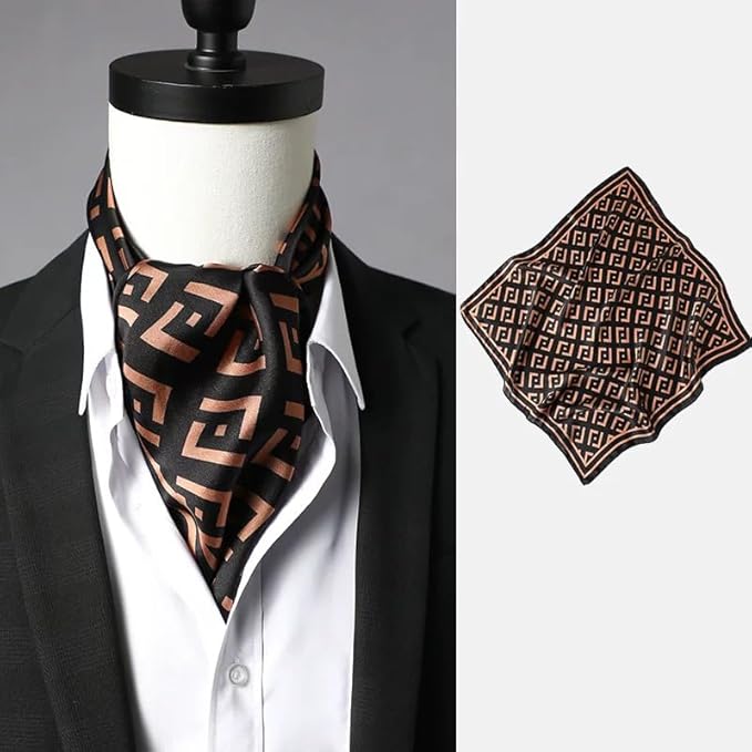 ANDANTINO 100% Mulberry Silk Square Scarf for Hair-25.6" X25.6'' Women Men Natural Silk Neckerchief Digital Printed Headscarf