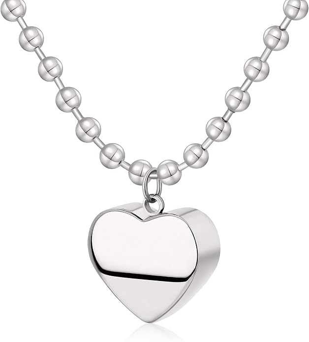 Chunky Gold Necklace for Women, 18K Waterproof Heart Necklace Statement Necklace Gold Charm Necklace Chunky Jewelry Paperclip Chain Choker Gift for Women