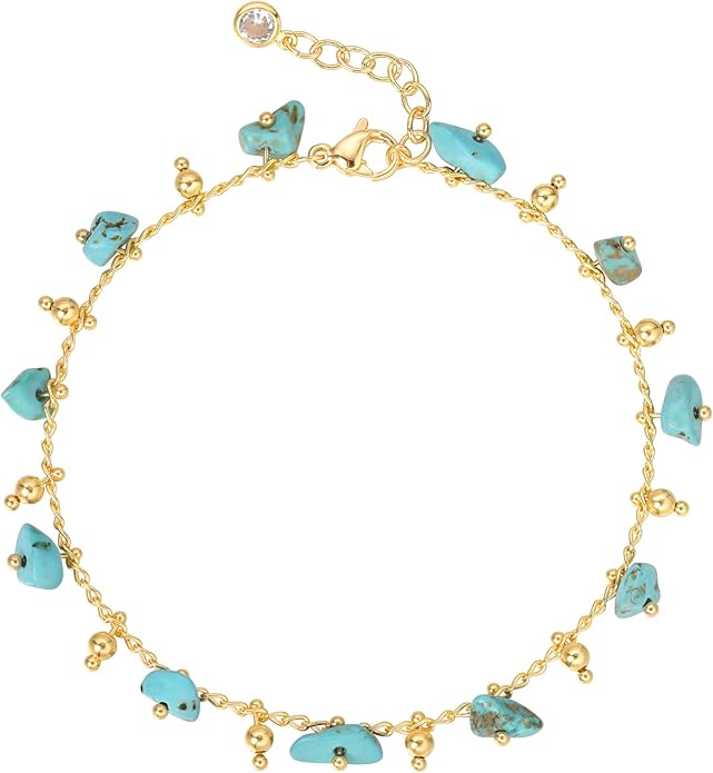 MTMY Gold Chain Bracelet for Women 14K Gold Plated Dainty Bracelets with Adjustable Chain Cute Bracelet Gold Trendy Jewelry