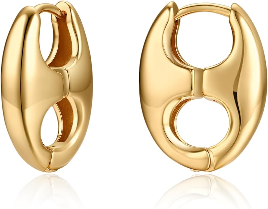 Green Crystal huggie gold hoop earrings for women Girls,14K Gold Plated with 925 Sterling Silver Post color Cubic Zirconia dainty cute Earrings| CZ Stud Earring