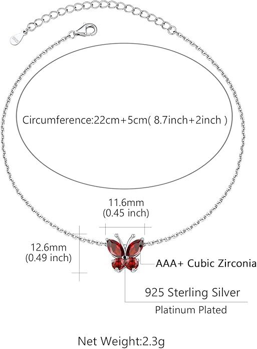 Custom4U Personalized Infinity Ankle Bracelets for Women 925 Sterling Silver Anklet Bracelet Endless Love Symbol Birthstone Charm Adjustable Foot Chain Jewelry Mothers Day Gifts for Mom Wife Women Her