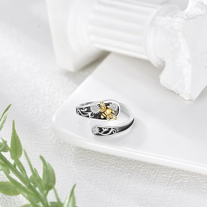 Spoon Ring Sterling Silver Vintage Spoon Ring Jewelry Gifts for Women