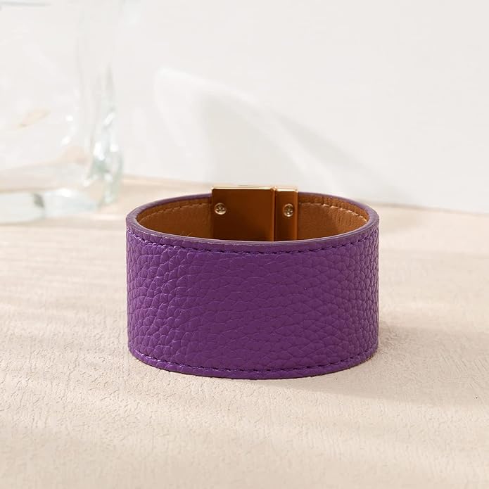 Rantanto Braid Leather Wrap Bracelet Trendy Stackable Crystal Cuff Boho Gold Heart Bracelet Jewelry Gift For Women