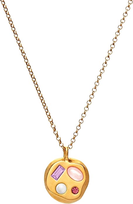 Birthdate 14k Gold Necklace for Women - 16-20in Adjustable 14 Karat Gold Chain with Lobster Clasp - Cadenas de Oro 14k Puro Para Mujer, Ladies Jewelry Birthstone