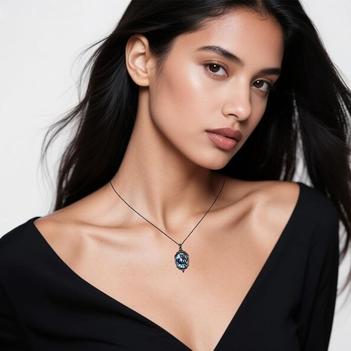 KoyeKei Sterling Silver Halloween Necklace Gothic Jewelry Gifts for Women Men