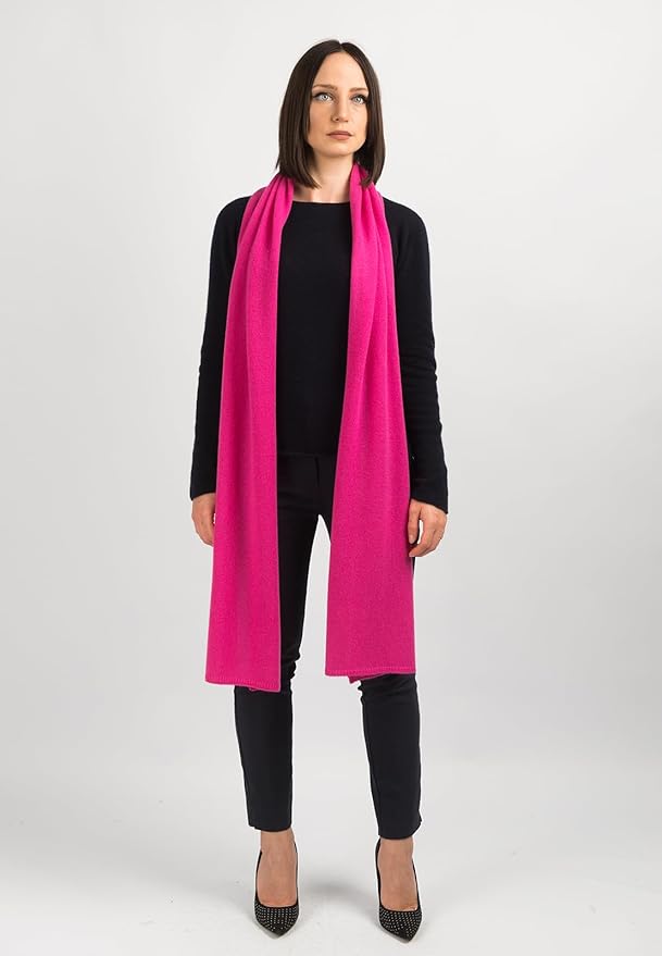 Dalle Piane Cashmere - 100% Cashmere Scarf - Made in Italy - Winter Neck Warmer (14" x 77") - Christmas Gift