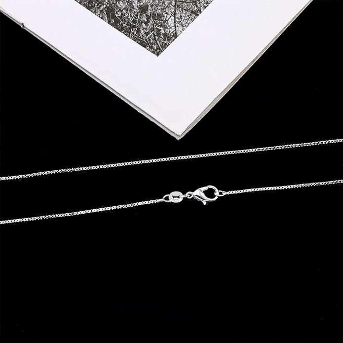 925 Sterling Silver Chain Necklace for Women 16-24 Inch Silver Jewelry Gift