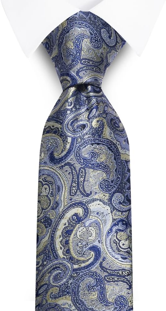 joy alice Ties Set Men Mixed Color Necktie Handkerchief Cufflinks Brooch 3.15 Formal