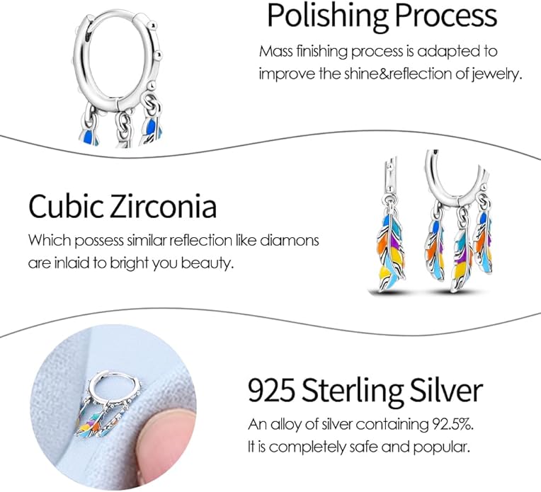925 Sterling Silver Women Earrings, Sparkling Star and Moon Earrings, Various Hypoallergenic Earrings, Best Gift for Women