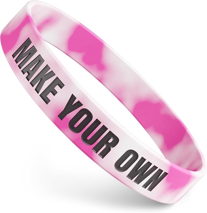 Classic Wristbands | Fully Customizable | Great For Events, Fundraisers & Promotions | 1/2" Wide | 100% Silicone | Available In Bulk