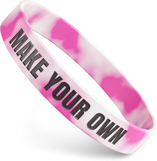 Classic Wristbands | Fully Customizable | Great For Events, Fundraisers & Promotions | 1/2" Wide | 100% Silicone | Available In Bulk