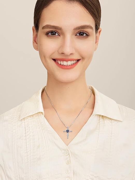KANNSOAR Tahitian Black Pearl 18K White Gold Plated Sterling Silver Pendant Necklace for Wedding Birthday Anniversary Valentines Day Christmas Pearl Jewelry Gift for Women Wife Mom Lover Girlfriend