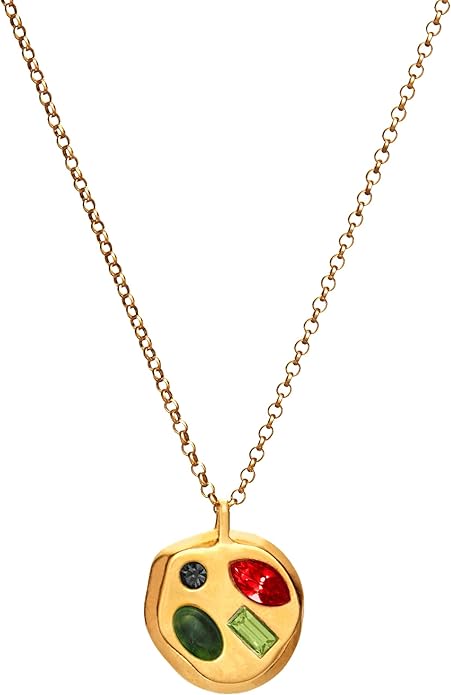 Birthdate 14k Gold Necklace for Women - 16-20in Adjustable 14 Karat Gold Chain with Lobster Clasp - Cadenas de Oro 14k Puro Para Mujer, Ladies Jewelry Birthstone