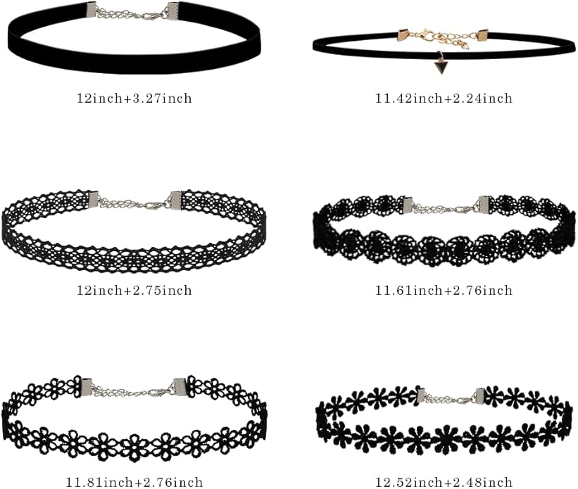 Choker Necklace for Women, Choker Necklaces for Woman, Black Choker, Chokers for Women