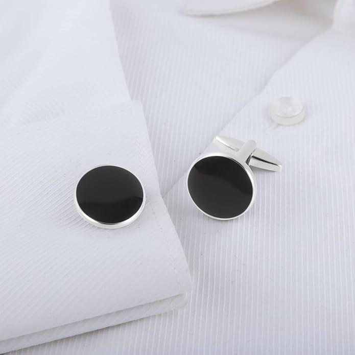Dannyshi Cufflinks for Men Classic Wedding Business Shirt Cuff Links Set Gifts with Box