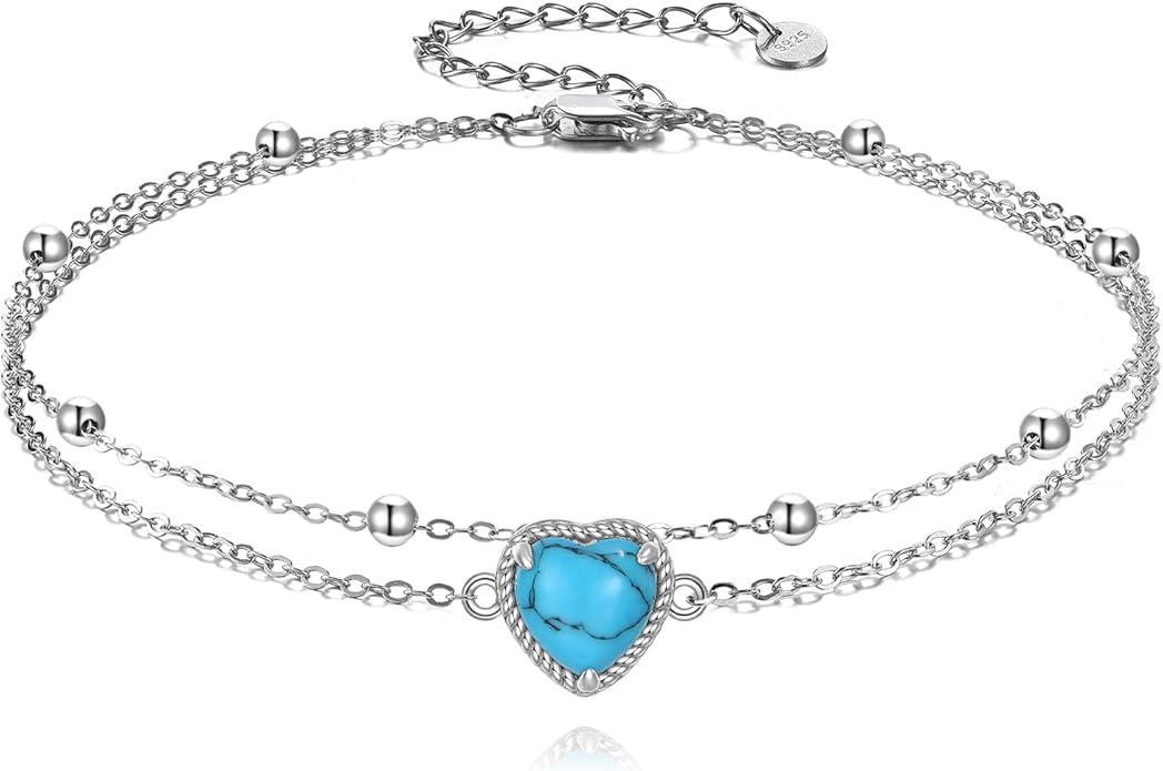 TIGER RIDER Dragonfly Anklet Sterling Silver Dragonfly Gifts Jewelry for Women with Crystal Birthday Anniversary