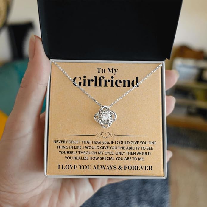 To My Beautiful Soulmate Necklace Romantic Gift for Girlfriend Wife With Message Card & Gift Box, Perfect for Anniversary Birthday Christmas or Valentine’s Day