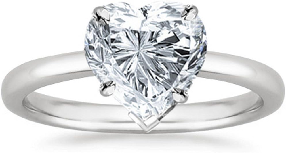 Houston Diamond District 1 to 5 Carat LAB GROWN Solitaire IGI CERTIFIED Diamond Engagement Ring (E-F Color VS2-SI1 Clarity)