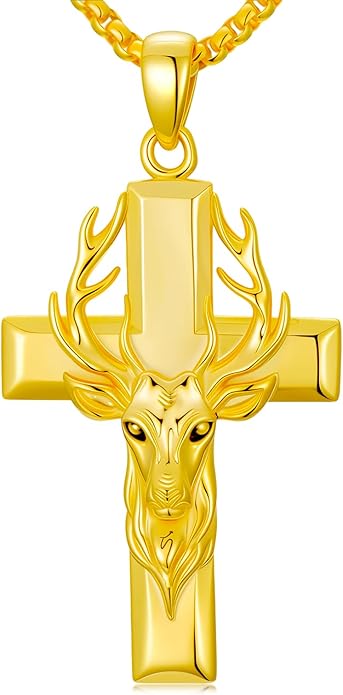 YEESIA Cross Necklace for Men Women 925 Sterling Silver Christian Pendant Religious Jewelry Gift for Men Women.