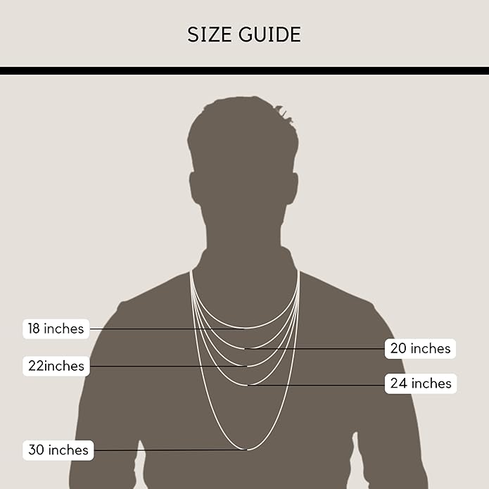 KISPER 925 Sterling Silver Figaro Chain for Men - 5mm Diamond Cut Italian Necklace, Mens Sterling Silver Necklace with Lobster Clasp, Made in Italy