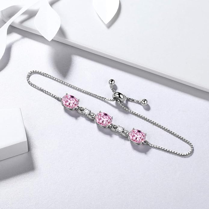 Aurora Tears 925 Sterling Silver 12 Birthstones Necklace/Earring/Ring/Bracelet Women Birthstone Pendant Crystal Fashion Birthday Jewelry Christmas Gift for Girls Women
