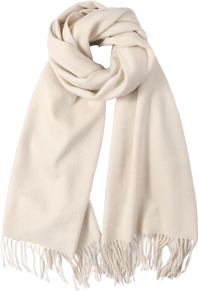 Temminc Winter Scarf for Women - Soft Warm Pashmina Shawl Wrap, Lightweight Fashion Blanket Travel Shawl, Solid Color Scarf