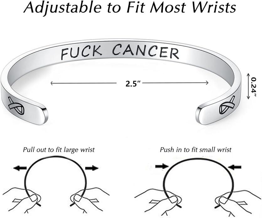 TONY & SANDY Inspirational Bracelets for Women Teen Girls Personalized Gifts for Daughter Granddaughter Mom Sister Friends Stainless Steel Engraved Cuff Birthday Easter Christmas