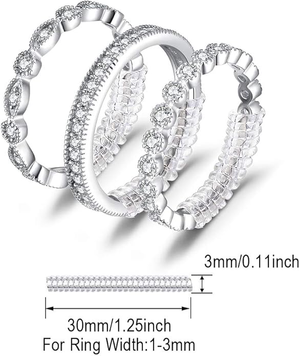 JewelryPalace 14K Gold Plated 925 Sterling Silver Rings for Women, Cubic Zirconia Promise Rings for Her, Stackable Wedding Bands Rings for Women Set Size 4-12