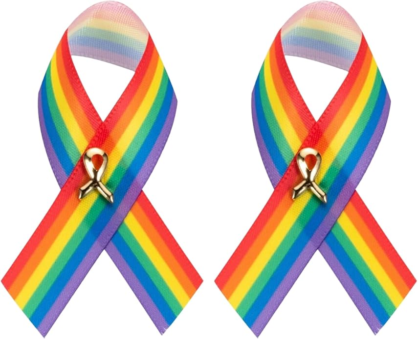 1/2/5/10/25/50/100pcs Satin Awareness Ribbon Pins (Pick your color), for Cancer & Disease Awareness, Bulk Quantities for Fundraising, Events, Gift Giving