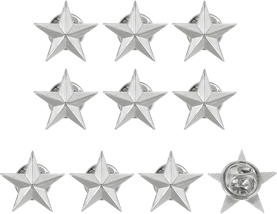 uxcell Star Lapel Pins, Award Pins Star Badge for Men Women Backpacks Hats Jackets Costume Accessories Gifts