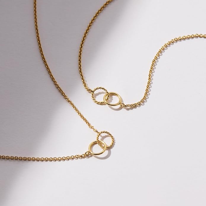 Ana Luisa Pendant Necklaces for Women - 14K Gold Plated and Silver Rhodium Necklace - Pearl, Heart, Circle, Moonstone, Gemstone, Knot Charm Styles - Hypoallergenic, Dainty, Trendy Layering Necklaces