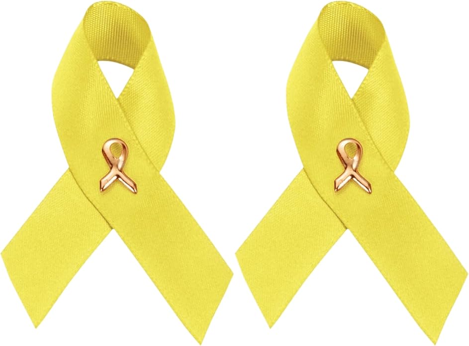 1/2/5/10/25/50/100pcs Satin Awareness Ribbon Pins (Pick your color), for Cancer & Disease Awareness, Bulk Quantities for Fundraising, Events, Gift Giving