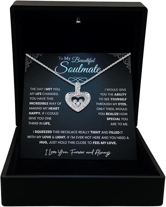 TRYNDI To My Wife Necklace from Husband - Soulmate, Girlfriend, Fiance Gift for Anniversary, Birthday, Christmas, Valentine's Day, Mother's Day - Romantic Wife Christmas Gift ideas