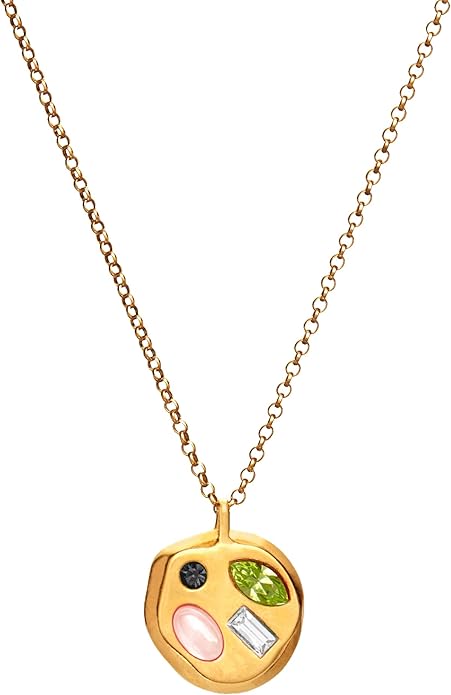 Birthdate 14k Gold Necklace for Women - 16-20in Adjustable 14 Karat Gold Chain with Lobster Clasp - Cadenas de Oro 14k Puro Para Mujer, Ladies Jewelry Birthstone