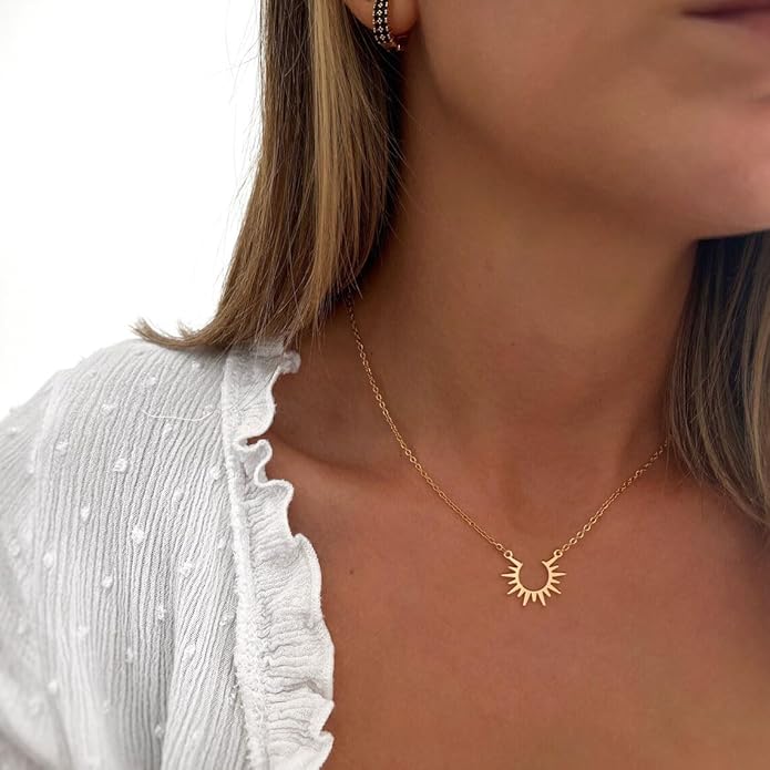 Gold Necklace for Women-14k Gold Plated Infinity Necklace Star Of David Necklace Evil Eye Cross Pendants Heart Dainty Gold Necklace For Women