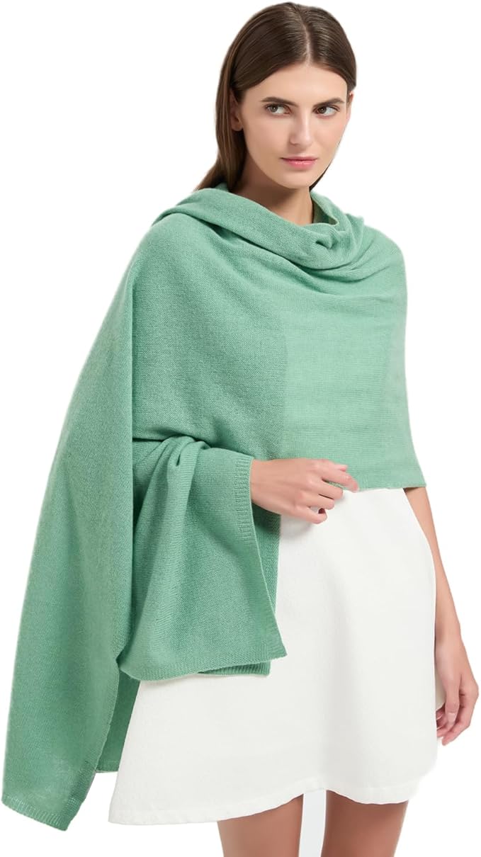 Erdenech Luxury Cashmere Wool Blend Wrap for Women, All-Season Travel Wrap Shawl, Extra Large Blanket Shawl Scarf Pashmina