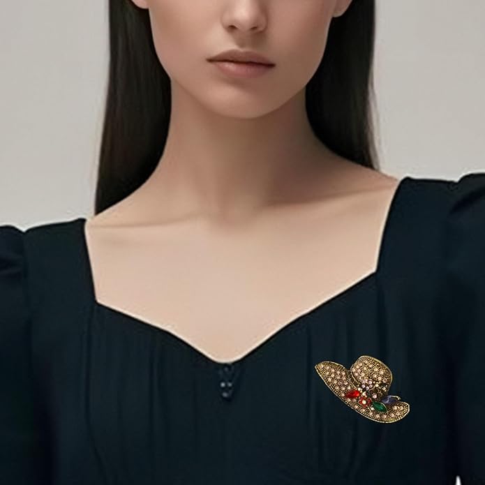 la luen Brooch Pins For Women Fashion Elegant Brooches Lapel Badges Coat Sweater Scarves Shawl Dress Accessory Wedding Party Prom Jewelry