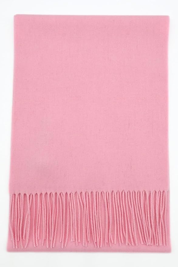 Alashan Cashmere Ultra-Fine Merino Wool and Cashmere Blend Woven Scarf -Luxe fabric-Lightweight- 72" x 12"