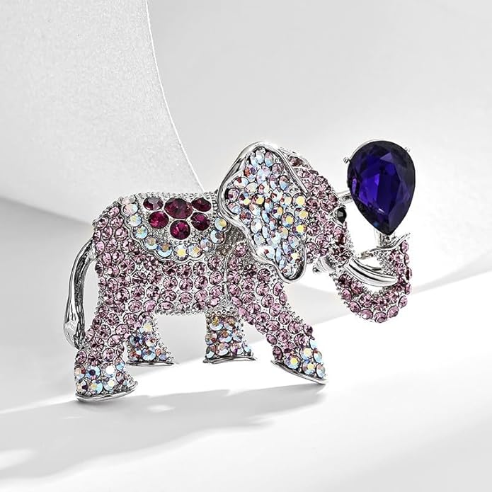 Animal Brooch for Women Girls 18k Gold Plated Animal Brooch Pin Rhinestone Animal Brooch Lapel Pin Jewelry Thanksgiving Day Birthday Wedding Gifts for Mom Wife