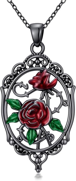 KoyeKei Sterling Silver Halloween Necklace Gothic Jewelry Gifts for Women Men