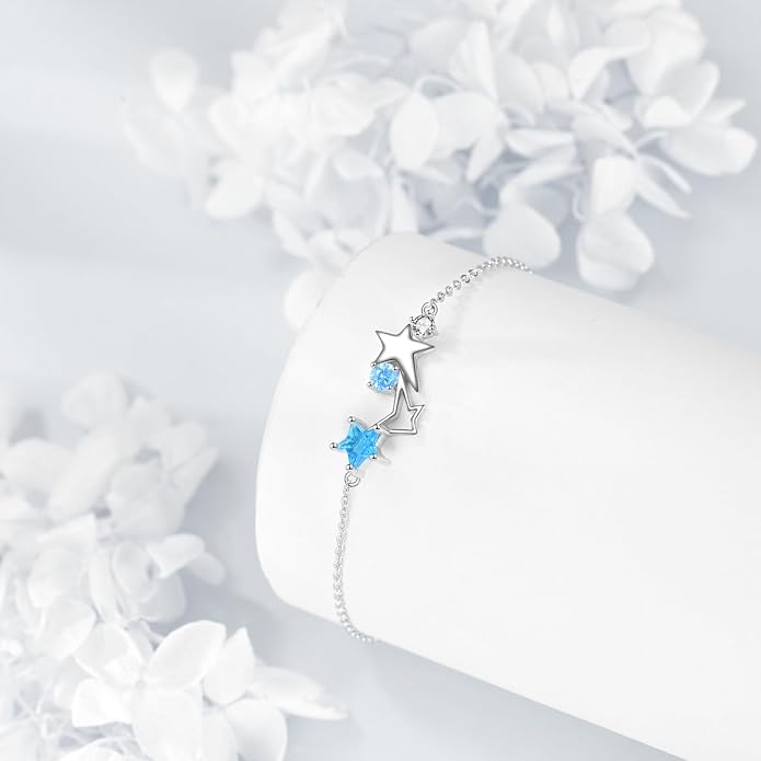 925 Sterling Silver Anklet for Women Dragonfly/Butterfly/Sea Turtles/Mermaid/Infinity/Hamsa Hand Adjustable Chain Ankle Bracelets Jewelry