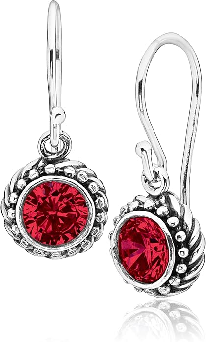 JEAN RACHEL JEWELRY 925 Sterling Silver Dangle Earrings for Women - Rope with Cubic Zirconia Vintage Design - Hypoallergenic, Lead & Nickel Free - Artisan Handcrafted Statement Earrings