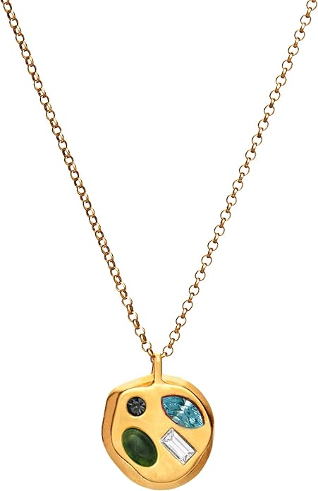 Birthdate 14k Gold Necklace for Women - 16-20in Adjustable 14 Karat Gold Chain with Lobster Clasp - Cadenas de Oro 14k Puro Para Mujer, Ladies Jewelry Birthstone
