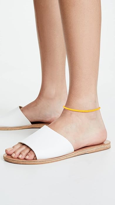 XIJIN 8Pcs Handmade Beaded Anklets for Women Boho Colorful Beads Ankle Bracelets Adjustable Foot Anklet Set