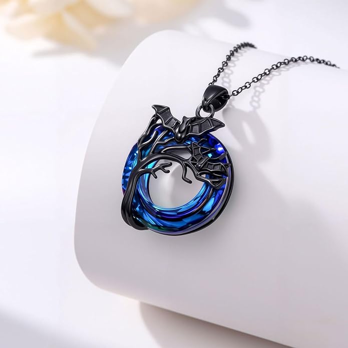KoyeKei Sterling Silver Halloween Necklace Gothic Jewelry Gifts for Women Men