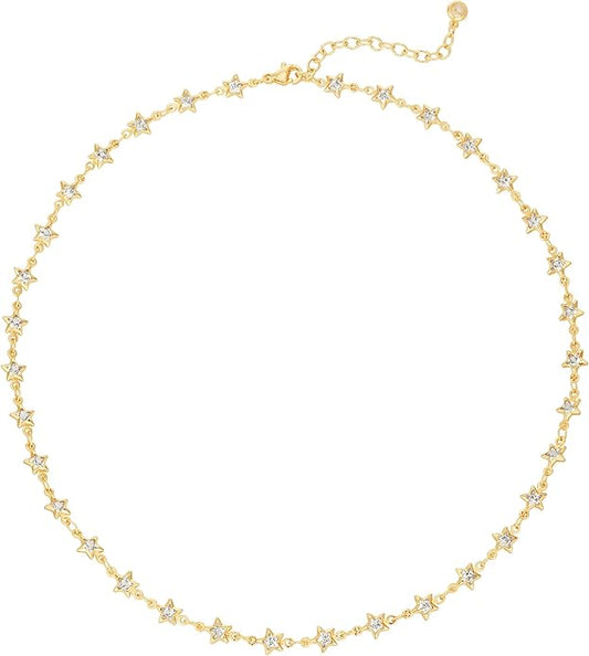 MTMY Beaded Necklaces for Women 14K Gold Plated Dainty Colorful Green/Rose Beaded Pearl Choker Necklace Delicate Boho Choker Necklace Jewelry Gift