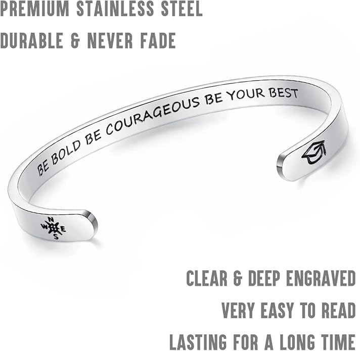 SAM & LORI Personal Bracelets for Teens/Women-Inspirational Jewelry Gifts (Various Designs) for Daughter/Sister/Mom/Friends-Adjustable Bracelet in a Pretty Gift Box