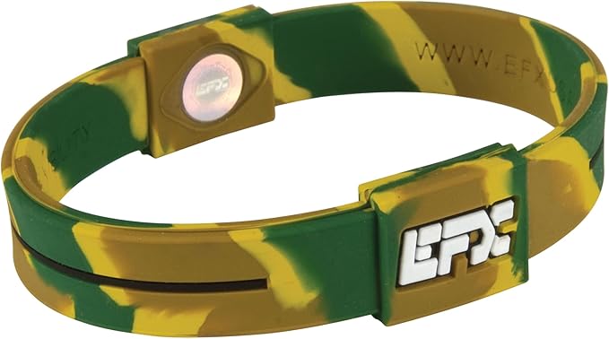 EFX Performance Surgical-Grade Silicone Balance Bracelet with Programmed Holograms for Balance, Strength, Flexibility, Energy | Waterproof & Sweatproof Bracelet for Men and Women | Great for Seniors