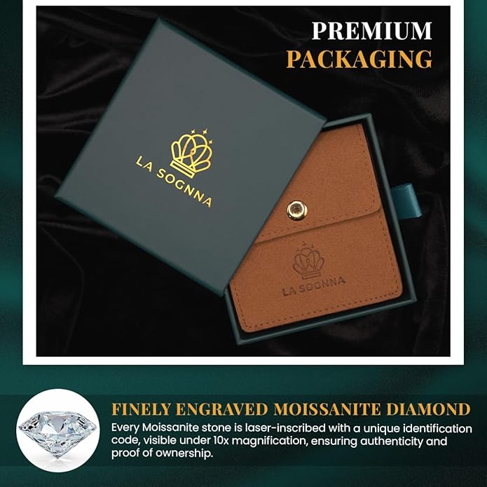 1-3 Carat Moissanite Necklace Pendant for Women Sterling Silver, GRA Certified, Elegant Gift Moissanite Necklace for Women, Wife, Girlfriend, Mom, or Birthday