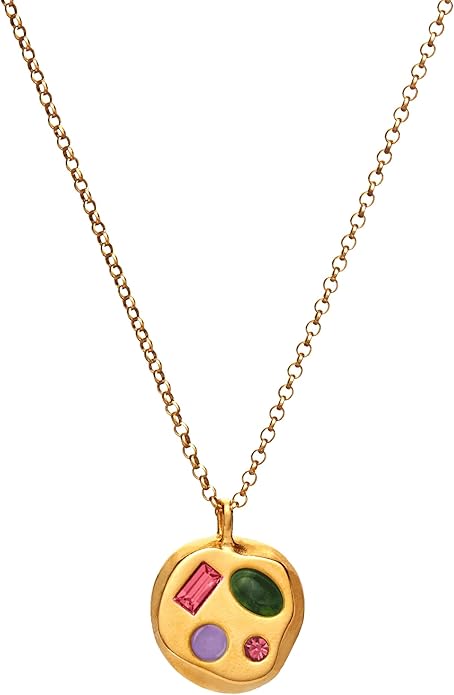 Birthdate 14k Gold Necklace for Women - 16-20in Adjustable 14 Karat Gold Chain with Lobster Clasp - Cadenas de Oro 14k Puro Para Mujer, Ladies Jewelry Birthstone